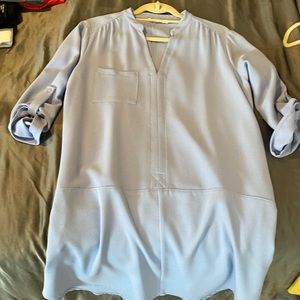 Shirt dress size L pale blue